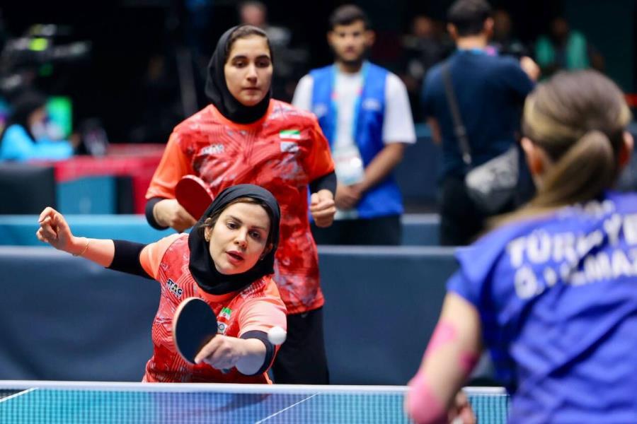 تیم دوبل تنیس‌روی‌میز زنان به یک‌چهارم‌نهایی رسید
